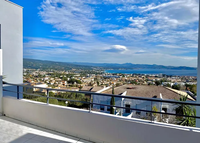 아파트 Sea View Classe 3 Etoiles Climatise Terrasse Vue Parking By Laconciergerie13